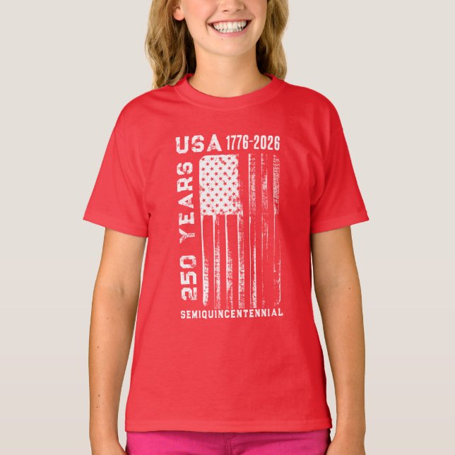 250Th Anniversary USA 4Th Of July T-Shirt (Front)