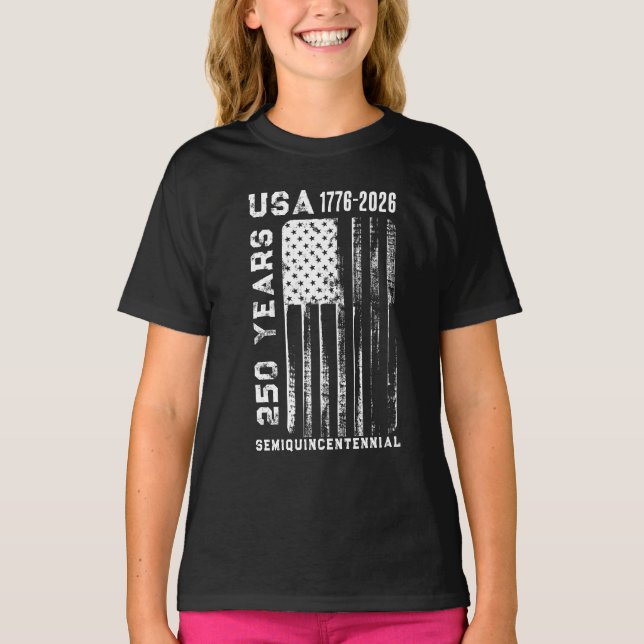 250Th Anniversary USA 4Th Of July T-Shirt (Front)