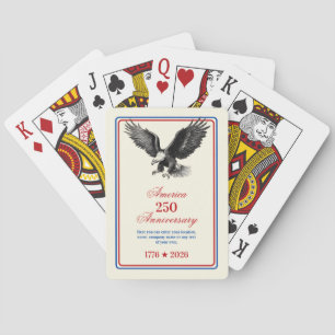 250th Anniversary USA Bald Eagle  Poker Cards