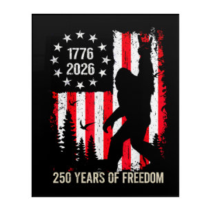 250th Anniversary USA Bigfoot Patriotic Freedom Acrylic Print
