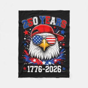 250th Anniversary Usa Boys Kids Eagle 250 Years Fleece Blanket