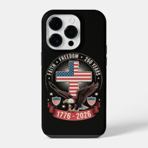 250th Anniversary USA Faith Freedom 4th of July iPhone 14 Pro Case