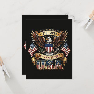 250th Anniversary USA Flag 250 Years American Invitation