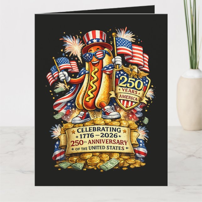 250th Anniversary USA Independence Celebration Card (Front)