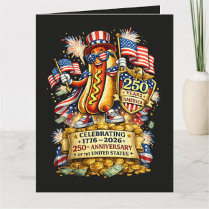 250th Anniversary USA Independence Celebration Letterpress Thank You Card