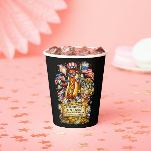 250th Anniversary USA Independence Celebration Paper Cups