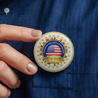 250th Anniversary USA Patriotic | 1776–2026 Button