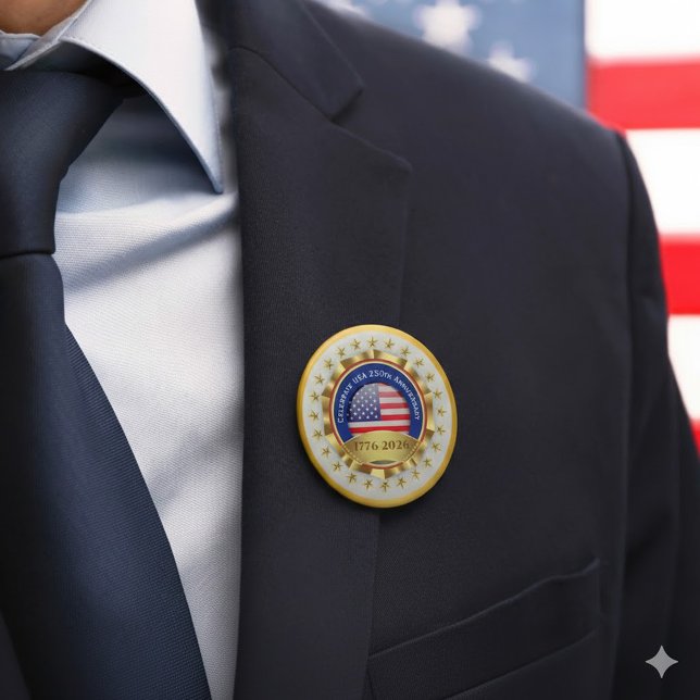 250th Anniversary USA Patriotic | 1776–2026 Button (Creator Uploaded)