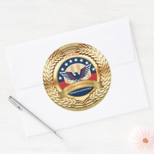 250th Anniversary USA Patriotic   1776–2026 Classic Round Sticker