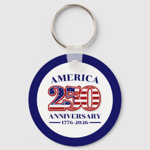250th Anniversary USA Patriotic 1776–2026 Keychain