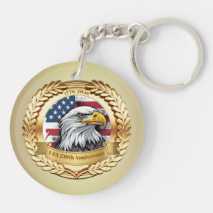 250th Anniversary USA Patriotic 1776–2026 Keychain