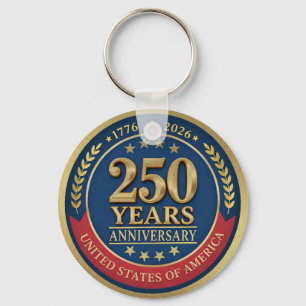 250th Anniversary USA Patriotic 1776–2026 Keychain