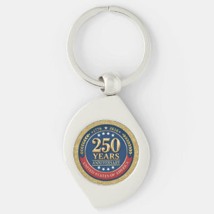 250th Anniversary USA Patriotic 1776–2026 Keychain