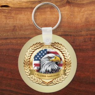250th Anniversary USA Patriotic 1776–2026 Keychain
