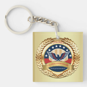 250th Anniversary USA Patriotic 1776–2026 Keychain