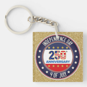 250th Anniversary USA Patriotic   1776–2026 Keychain