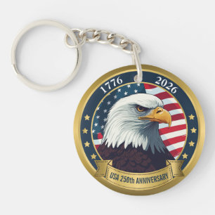 250th Anniversary USA Patriotic 1776–2026 Keychain
