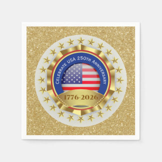 250th Anniversary USA Patriotic | 1776–2026 Napkins