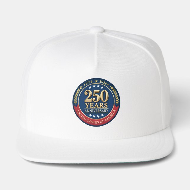250th Anniversary USA Patriotic | 1776–2026 Snap Back Hat (Front)