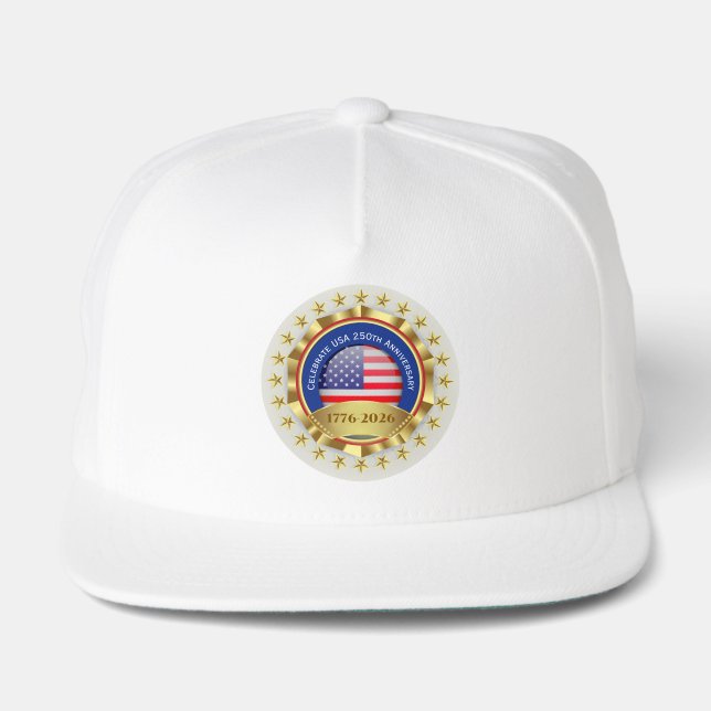 250th Anniversary USA Patriotic | 1776–2026 Snap Back Hat (Front)