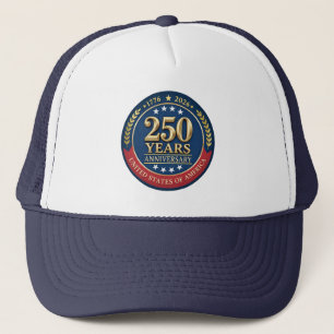 250th Anniversary USA Patriotic   1776–2026 Trucker Hat
