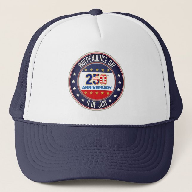 250th Anniversary USA Patriotic | 1776–2026 Trucker Hat (Front)