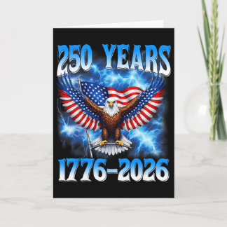 250th Anniversary Usa Patriotic 250 Years 4th July Card