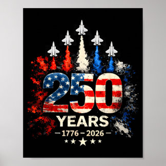 250th anniversary usa patriotic 250 years american poster