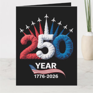 250th Anniversary USA Patriotic 250 Years Card