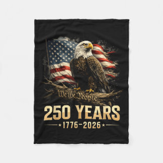 250th Anniversary Usa Patriotic 250 Years Fleece Blanket