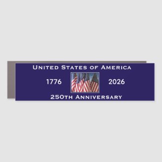 250th Anniversary USA Patriotic American Flag Blue