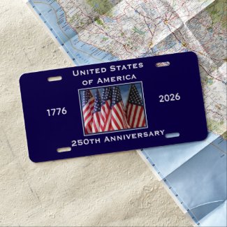 250th Anniversary USA Patriotic American Flag Blue