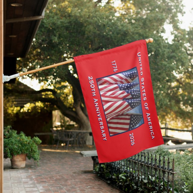 250th Anniversary USA Patriotic American Flags (In SItu)