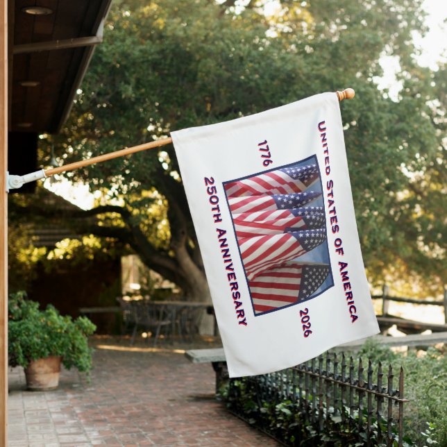 250th Anniversary USA Patriotic American Flags (In SItu)