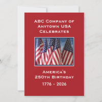 250th Anniversary USA Patriotic American Flags BBQ