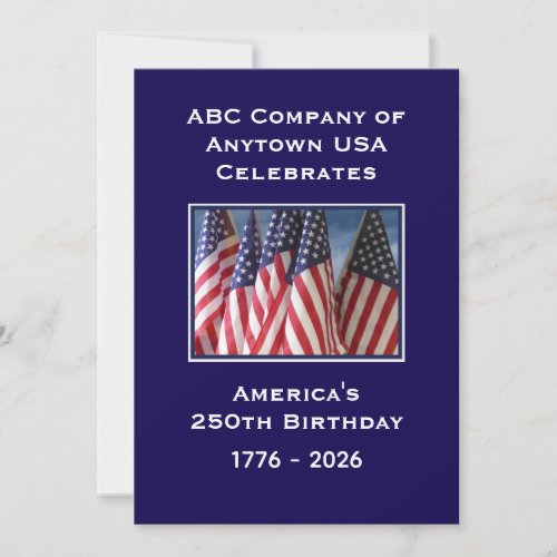 250th Anniversary USA Patriotic American Flags BBQ
