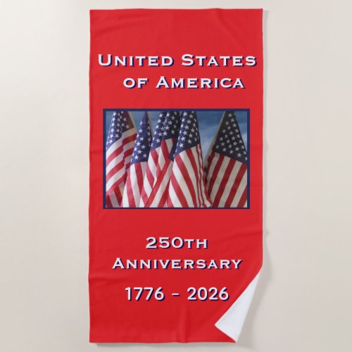 250th Anniversary USA Patriotic American Flags