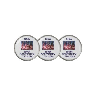 250th Anniversary USA Patriotic American Flags