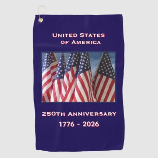 250th Anniversary USA Patriotic American Flags