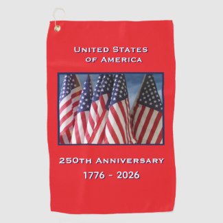 250th Anniversary USA Patriotic American Flags