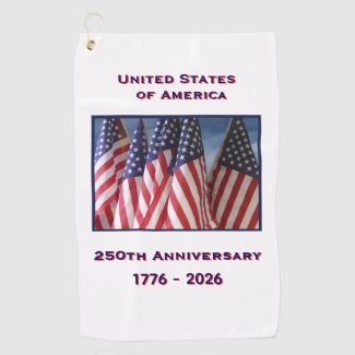 250th Anniversary USA Patriotic American Flags