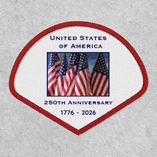 250th Anniversary USA Patriotic American Flags 