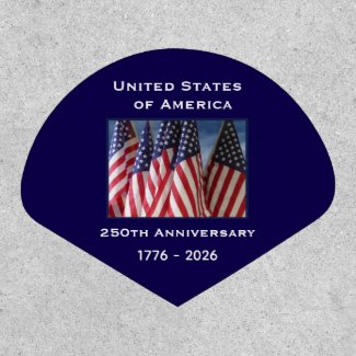 250th Anniversary USA Patriotic American Flags 