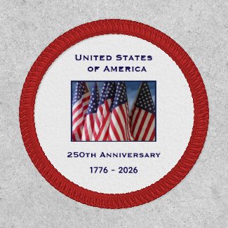 250th Anniversary USA Patriotic American Flags 