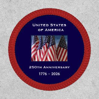 250th Anniversary USA Patriotic American Flags 