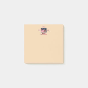 250th Anniversary USA Patriotic American Flags Post-it Notes
