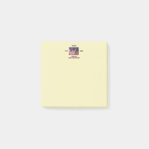 250th Anniversary USA Patriotic American Flags Post-it Notes