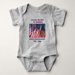 250th Anniversary USA Patriotic Baby Bodysuit