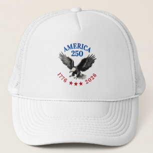 250th Anniversary USA Patriotic Bald Eagle Trucker Hat