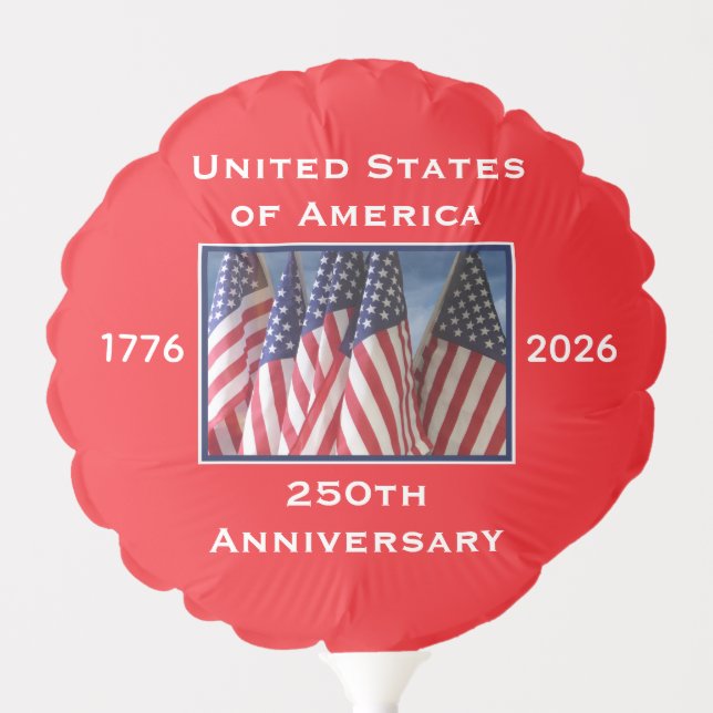 250th Anniversary USA Patriotic  Balloon (Front)